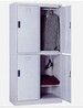 广州学生卧室更衣柜铁皮制造四门结构设计